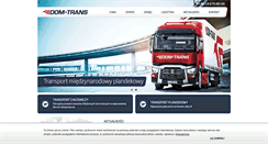 Desktop Screenshot of dom-trans.com.pl